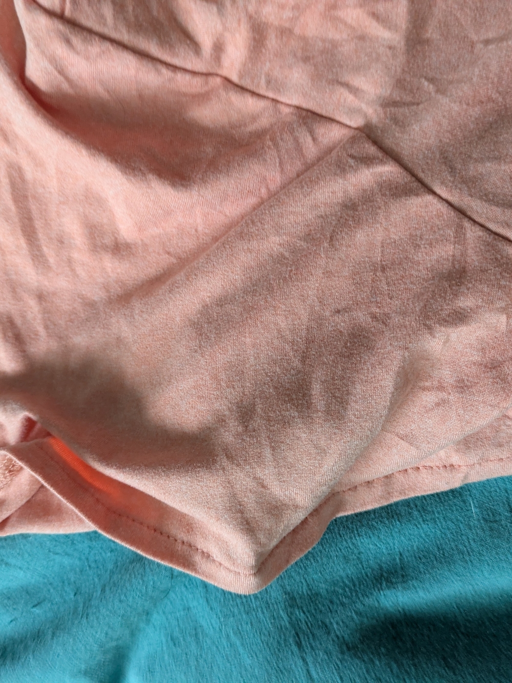 Peach Wrap Tie-Front Top Flutter Sleeves Ruffle Bottom Alex And Parker Size S - Picture 5 of 7